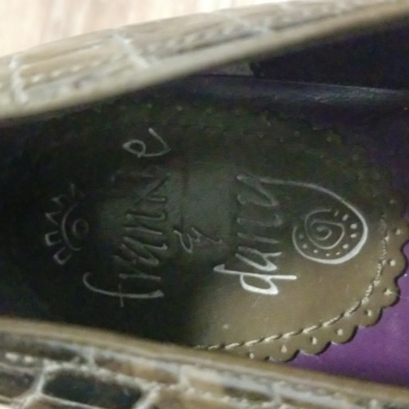 (8) Frankie & Dany Reptile Textured Heels Night Out Business Formal Chunky 90s - Picture 3 of 13